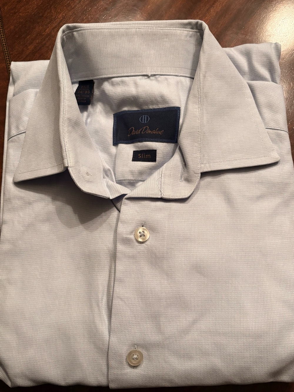 David Donahue Sky Blue Dress Shirt